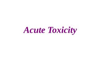 5-Acute Toxicity.ppt