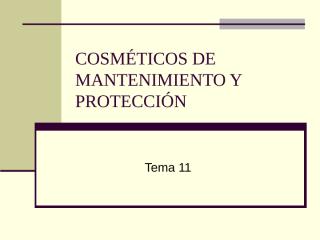 cosméticos mantenimiento y protección.ppt