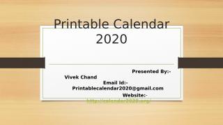 Printable Calendar 2020.pptx